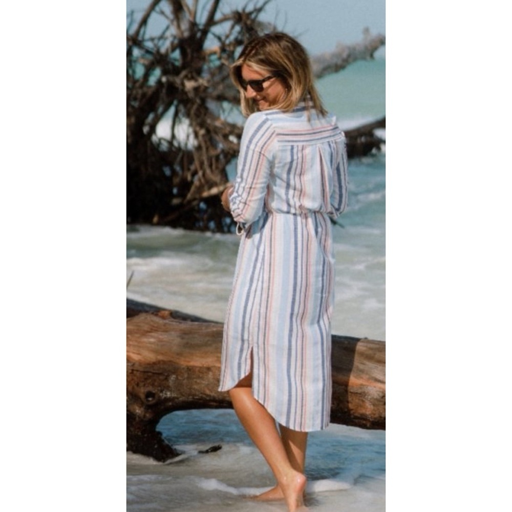 GIBSONLOOK SHORELINE STRIPE SHIRTDRESS NWT IN STORES $95 - Picture 3 of 4